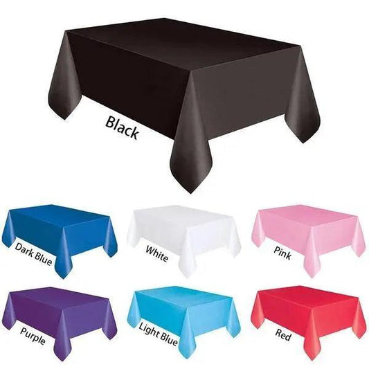 Plastic Table Cover – Large Size, Single Color