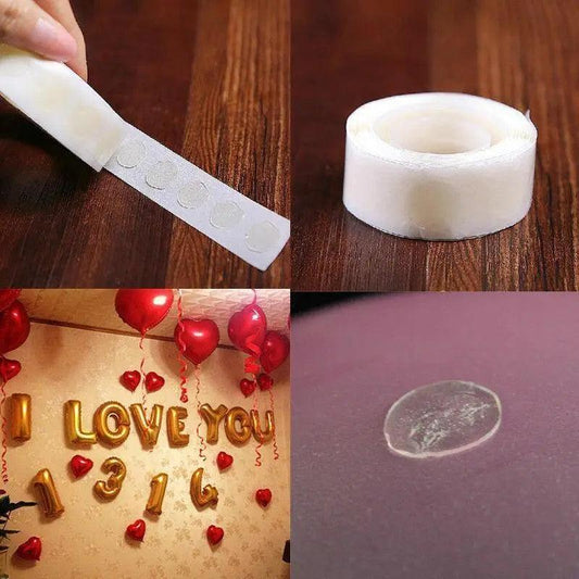 Removable Adhesive Double Side Glue Dots For Balloons,  (100 Dots)
