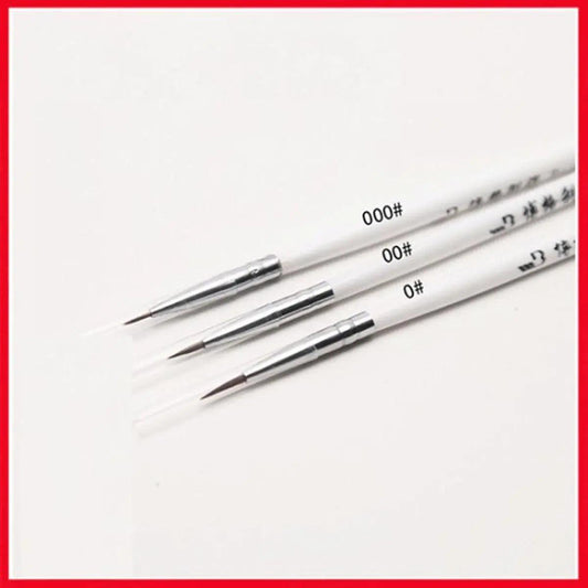 Round Detailing Brush Pack of 3