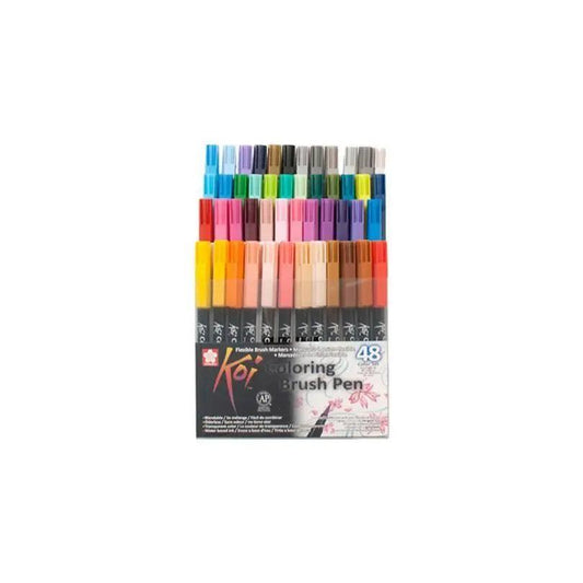 Sakura Koi Coloring Brush Pen Set Pack Of 48