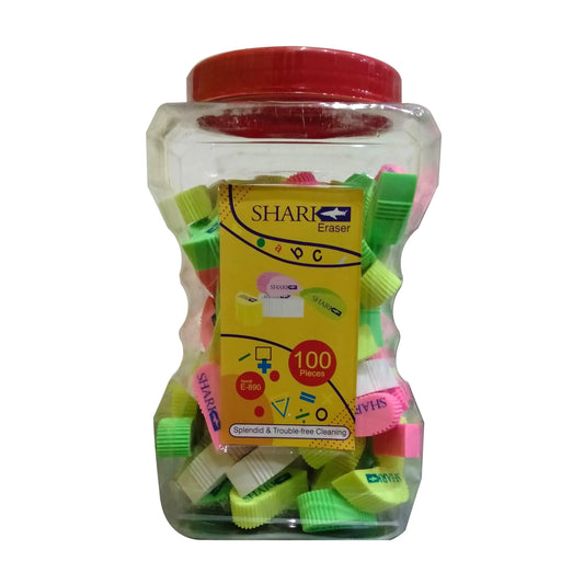 Shark Eraser Color Mouse 100Pcs Box E-890