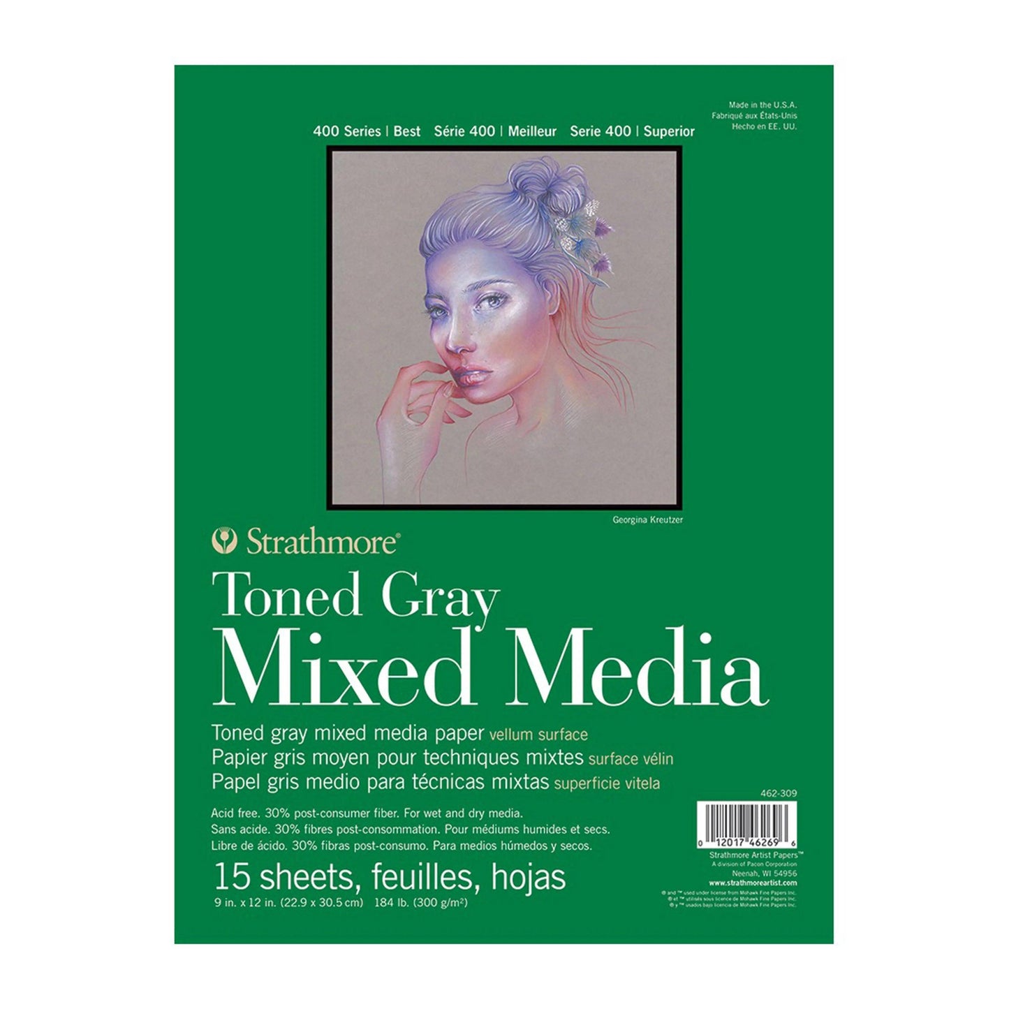 Strathmore Toned Grey Mixed Media Pad 300Gsm