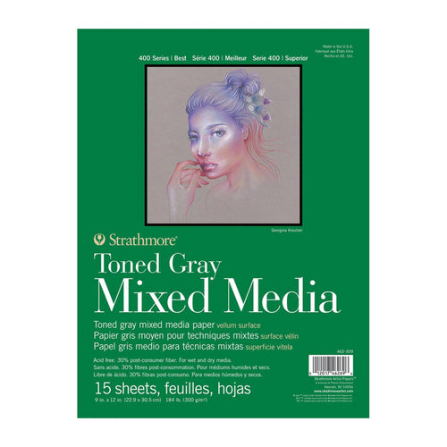 Strathmore Toned Grey Mixed Media Pad 300Gsm