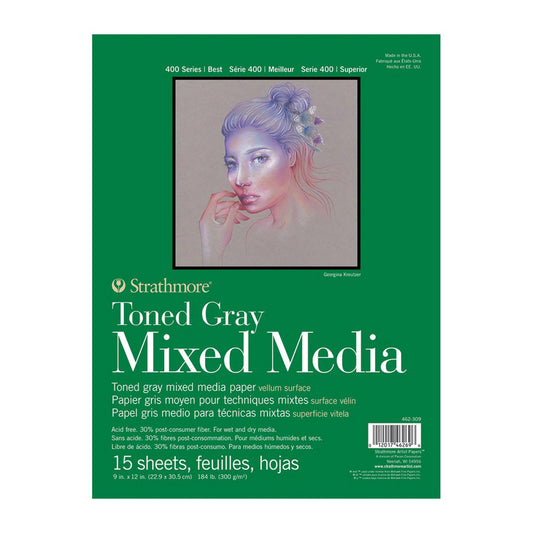Strathmore Toned Grey Mixed Media Pad 300Gsm