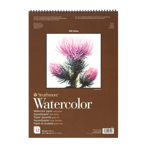 Strathmore WATERCOLOR Pad Wire Bound Cold Pressed 300gsm 12 Sheets