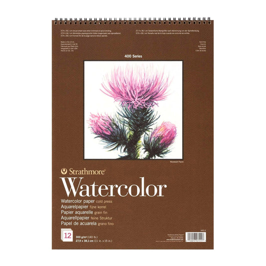 Strathmore WATERCOLOR Pad Wire Bound Cold Pressed 300gsm 12 Sheets