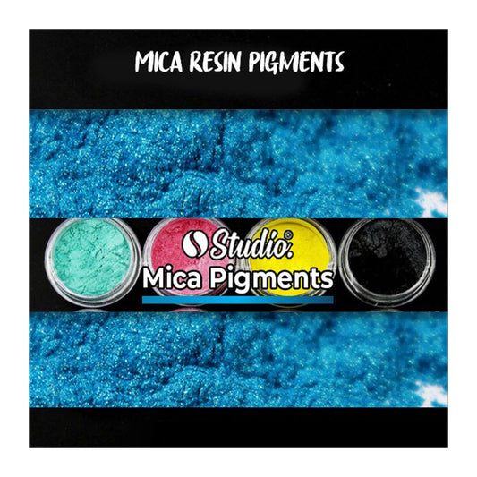 Studio Mica Pigment Dye for Epoxy Resin - Pack of (12Colours)