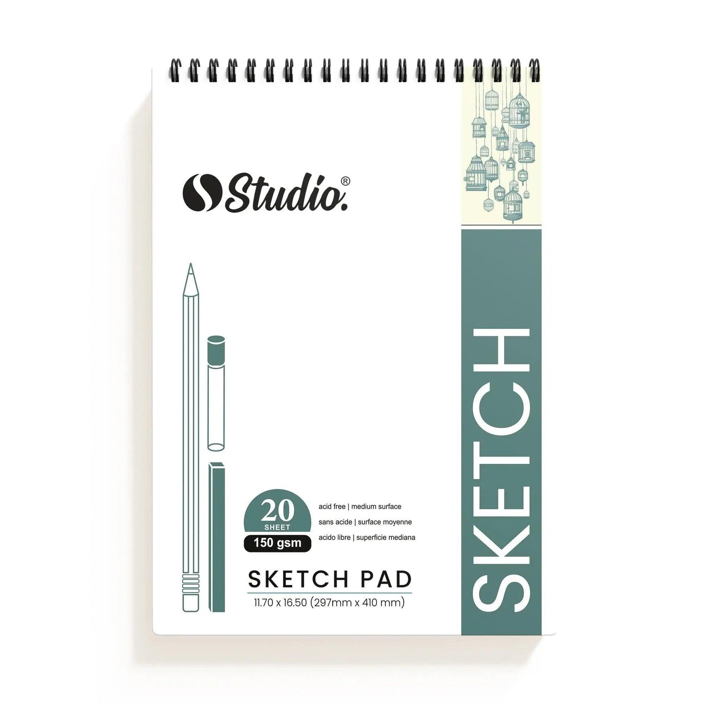 Studio Sketch Pad plain paperA3, A4