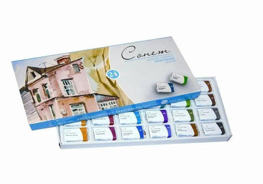 Watercolor Professional Paint Set 24 Color Sonnet