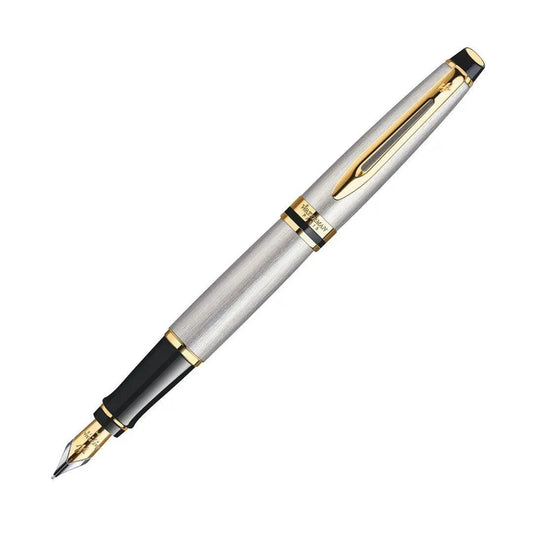 Waterman Expert Stainless Steel GT Fountain Pen Medium