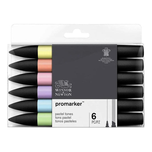 Winsor & Newton Pro marker, Pastel Tones Set of 6