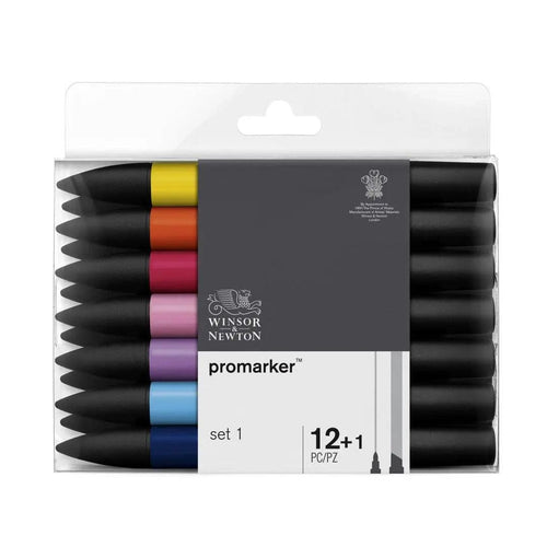 Winsor & Newton Pro marker Set Of 12 Series 1 With Blender