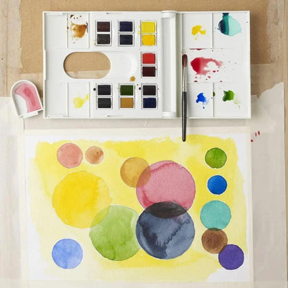 Winsor & Newton Professional Water Color Compact Set, 14 Half Pans