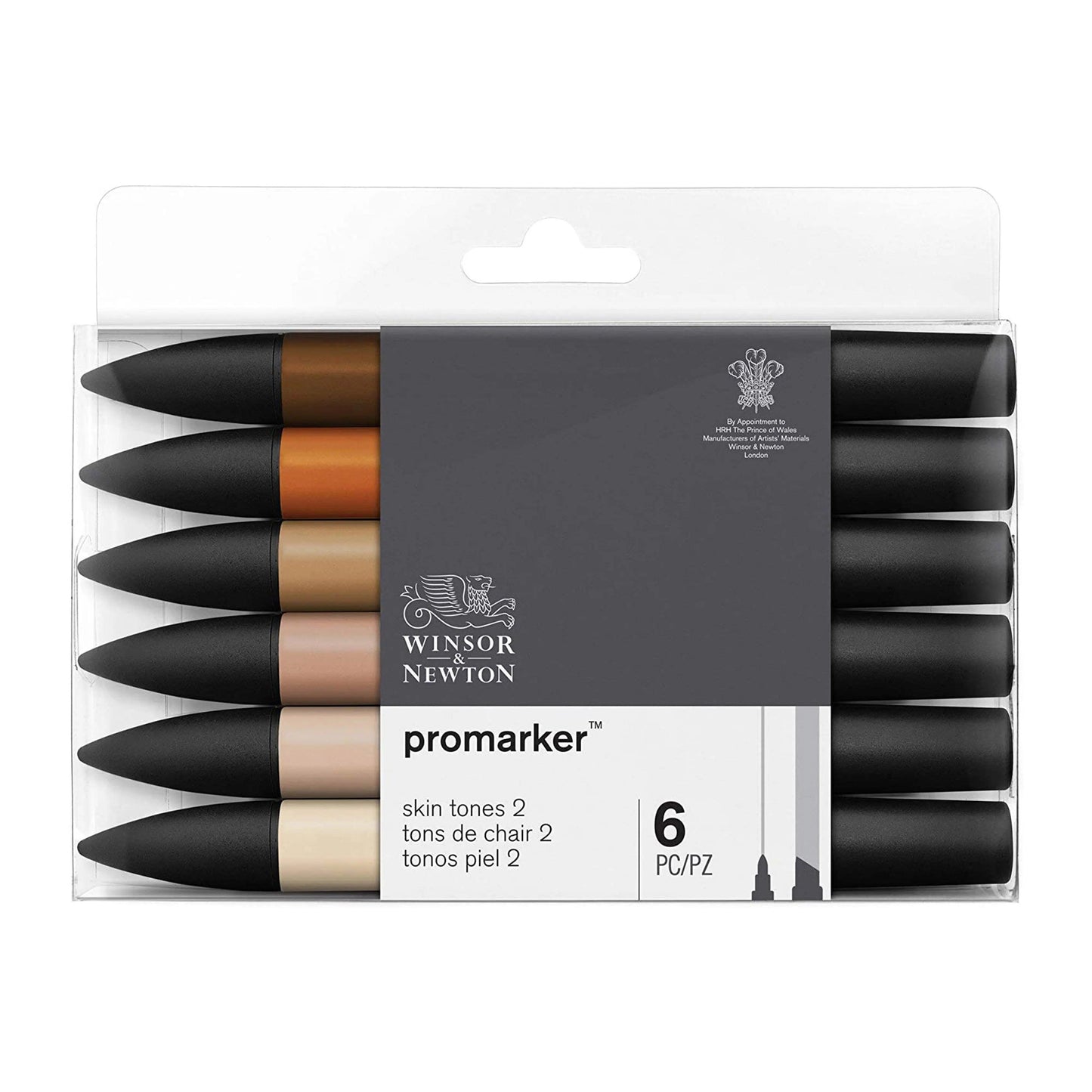 Winsor Newton ProMarker Skin Tones 2 Set of 6
