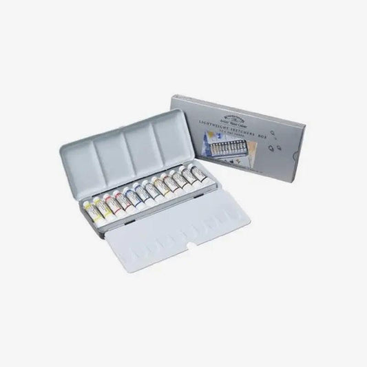 Winsor Newton Watercolor Light Weight Metal Box Of 12 Color