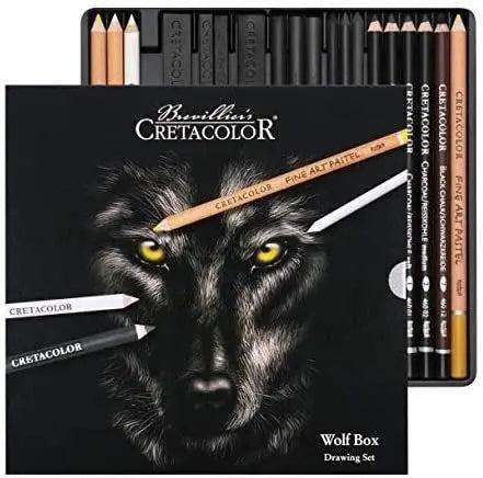 Wolf Box Drawing Set