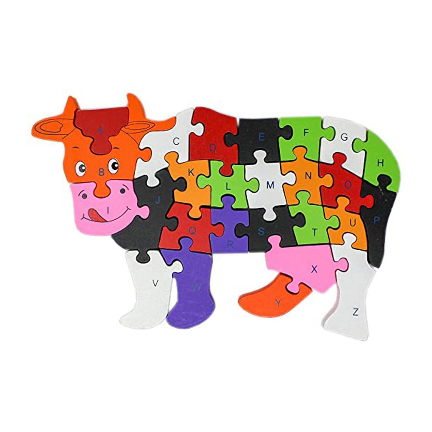 Wooden Cow Puzzle Letters (TT-1329)
