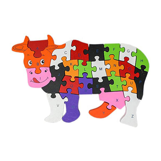Wooden Cow Puzzle Letters (TT-1329)