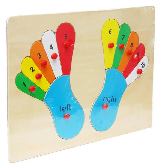 Wooden Feet Puzzle Board