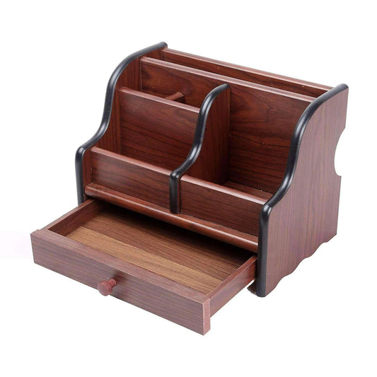 Wooden Pen Stand Big Size with Drawer