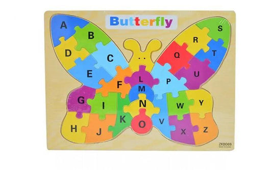 Wooden Puzzle Board Butterfly