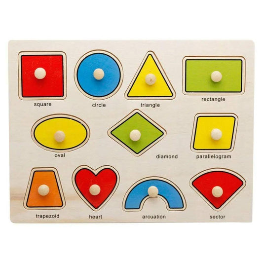 Wooden Puzzle Board Shapes