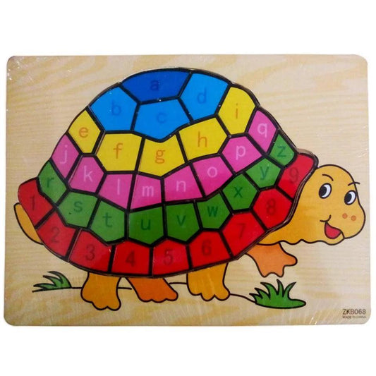 Wooden Puzzle Board Turtle