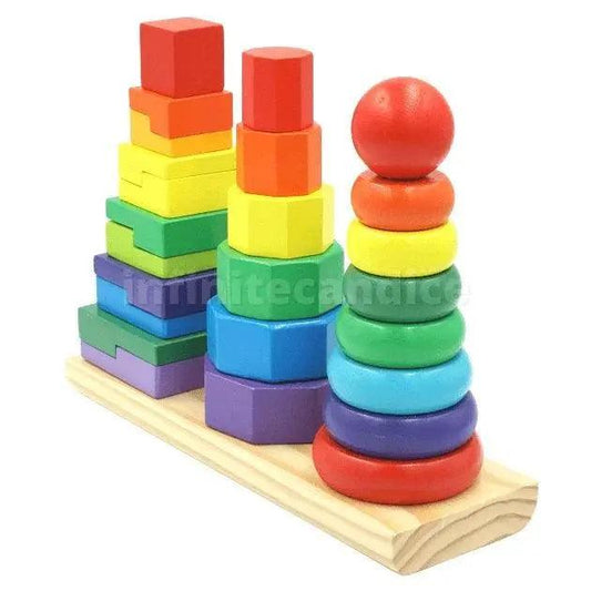 Wooden Stacking & Sorting Tower