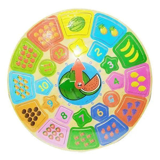 Wooden Toy Clock (730) #161