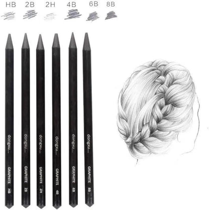 Woodless 6 Graphite HB 2B 4B 6B 8B 2H Pencil