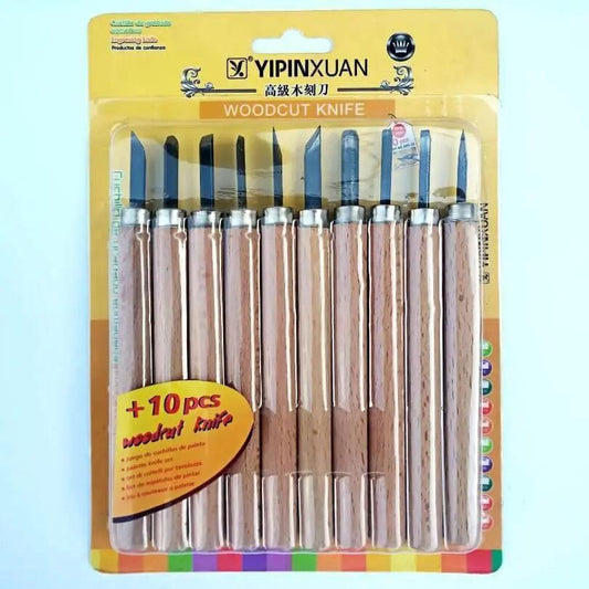 Yipinxuan Wood Cutting Knife Tools 10Pcs/pack