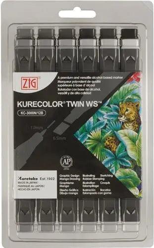 ZIG Kurecolor KC-3000N/12B8 Cool Gray Colours
